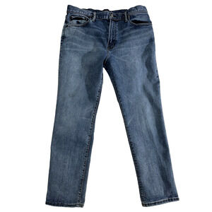 Gap Jeans Mens Blue Straight Leg Medium Indigo Stretch Flex Denim 34x30 Normcore